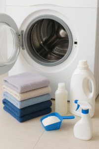Waschmaschine pflegen, Waschmaschine reinigen, Energie sparen beim Waschen, Geruch in der Waschmaschine vermeiden und Waschmaschine richtig bedienen