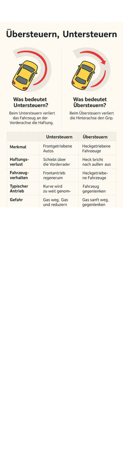 Über- und Untersteuern